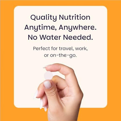 EZ Melts Vitamin B6 – Gehirn & Herz Gesundheit Supplement – Unterstützt den Energiestoffwechsel – Ohne künstliche Aromen – Nicht-GVO & Vegan – Orange Blast – 60 lösliche Tabletten (30 Portionen)