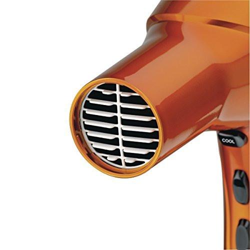 Conair 1875 Watt 3-Stufen-2-Geschwindigkeiten Keramik-Ionen-Haartrockner in Orange