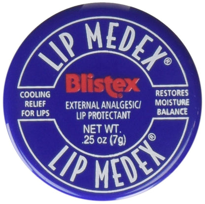 Blistex Lip Medex Lippenbalsam – Externes Analgetikum/Lippenschutz 0,25 oz (6er-Pack)