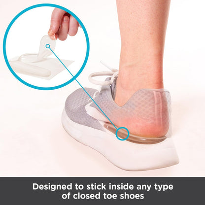 BraceAbility Mediale & Laterale Fersenkeil Silikon Einlegesohlen (Paar) - Korrektur von Supination & Pronation, selbstklebende Schuheinlagen für Fußausrichtung, Knieschmerzen, O-Beine, Arthrose