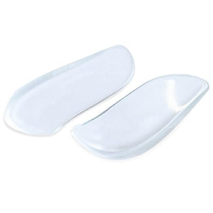 BraceAbility Mediale & Laterale Fersenkeil Silikon Einlegesohlen (Paar) - Korrektur von Supination & Pronation, selbstklebende Schuheinlagen für Fußausrichtung, Knieschmerzen, O-Beine, Arthrose