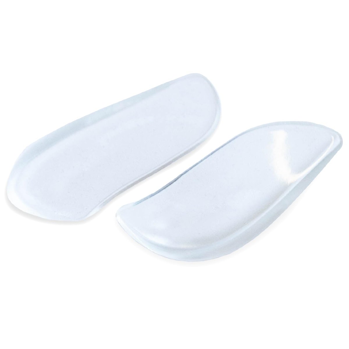 BraceAbility Mediale & Laterale Fersenkeil Silikon Einlegesohlen (Paar) - Korrektur von Supination & Pronation, selbstklebende Schuheinlagen für Fußausrichtung, Knieschmerzen, O-Beine, Arthrose