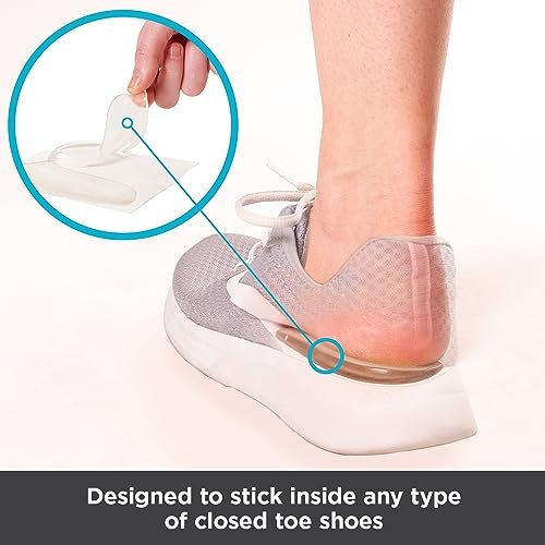 BraceAbility Mediale & Laterale Fersenkeil Silikon Einlegesohlen (Paar) - Korrektur von Supination & Pronation, selbstklebende Schuheinlagen für Fußausrichtung, Knieschmerzen, O-Beine, Arthrose