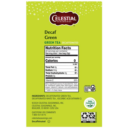 Celestial Seasonings Koffeinfreier Grüner Tee 40 Beutel