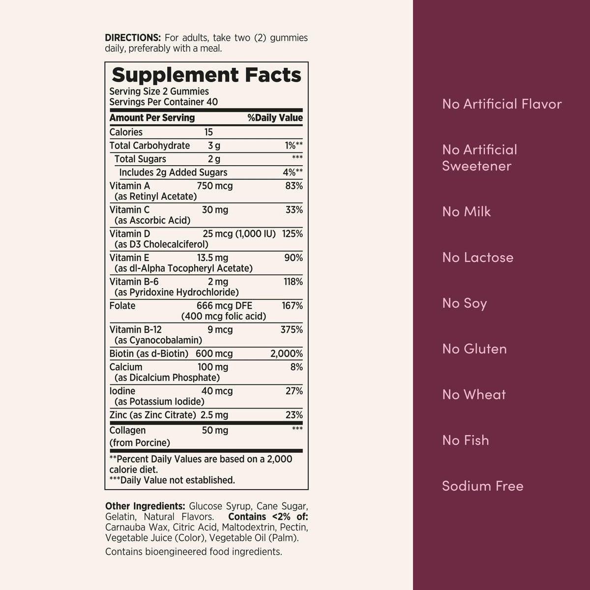 Nature's Bounty Optimal Solutions Frauen Multivitamin Gummis – Himbeergeschmack, 80 Stück, Immunsystem & Knochengesundheit