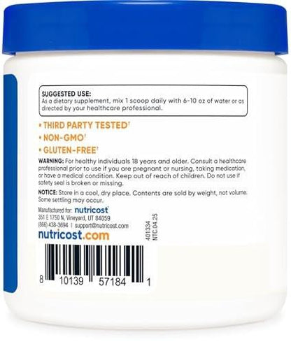Nutricost Ascorbinsäure Pulver (Vitamin C) 0,5 Pfund (227 g)