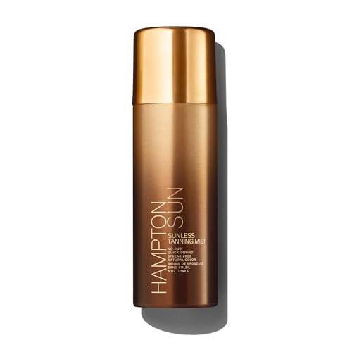 Hampton Sun Sunless Tanning Mist – Selbstbräuner für Gesicht & Körper – Kein Abrubbeln, fleckenfrei, langanhaltend, natürlicher Bräunungston – klarer Nebel, schnell trocknend – für alle Hauttypen