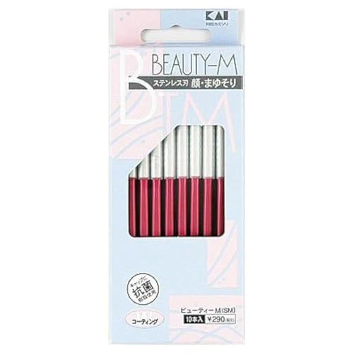 Japanischer KAI Damenrasierer für Gesicht und Augenbrauen – 10 Rasierer pro Packung