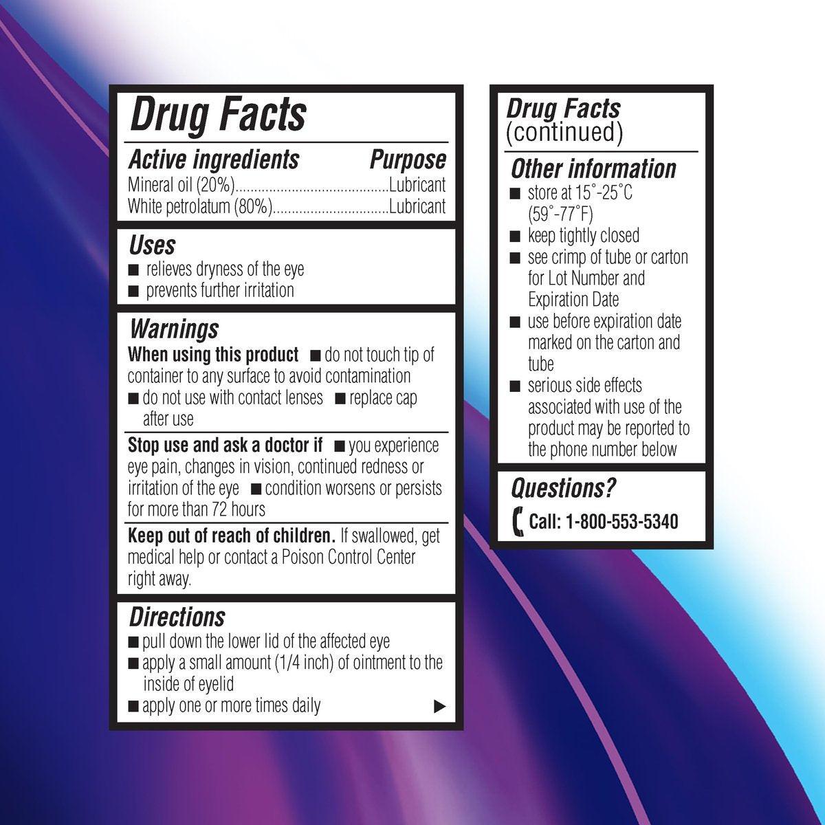 Soothe Konservierungsmittelfreies Augensalbe, Nachtlinderung bei schweren trockenen & gereizten Augen, sanft für empfindliche Augen, 0,12 Fl Oz