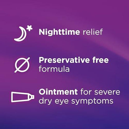 Soothe Konservierungsmittelfreies Augensalbe, Nachtlinderung bei schweren trockenen & gereizten Augen, sanft für empfindliche Augen, 0,12 Fl Oz