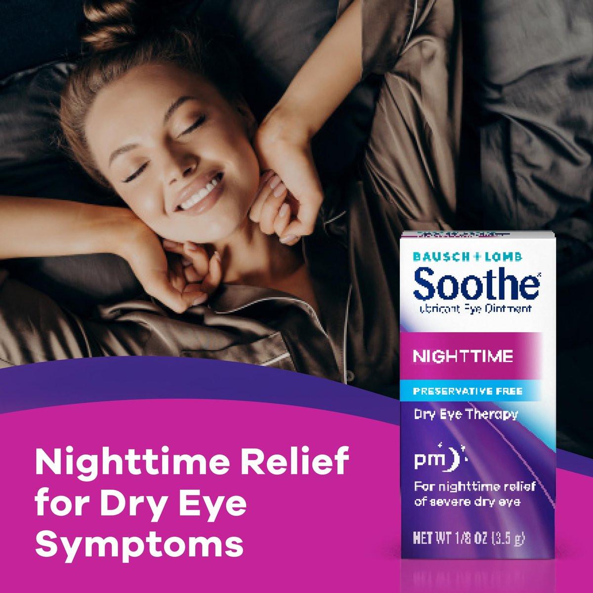 Soothe Konservierungsmittelfreies Augensalbe, Nachtlinderung bei schweren trockenen & gereizten Augen, sanft für empfindliche Augen, 0,12 Fl Oz