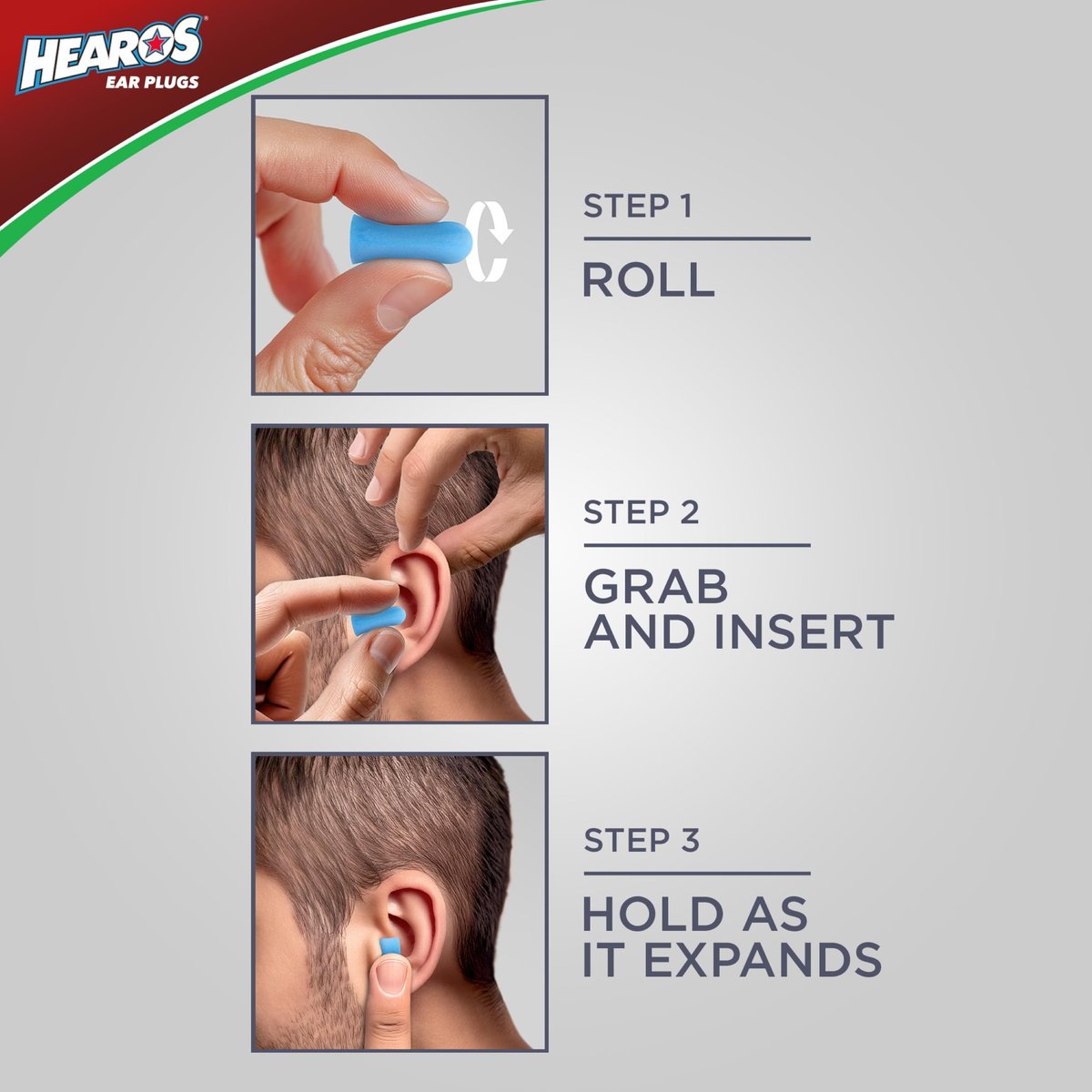 HEAROS Xtreme Protection Series Ohrstöpsel, Blau, 56 Paar
