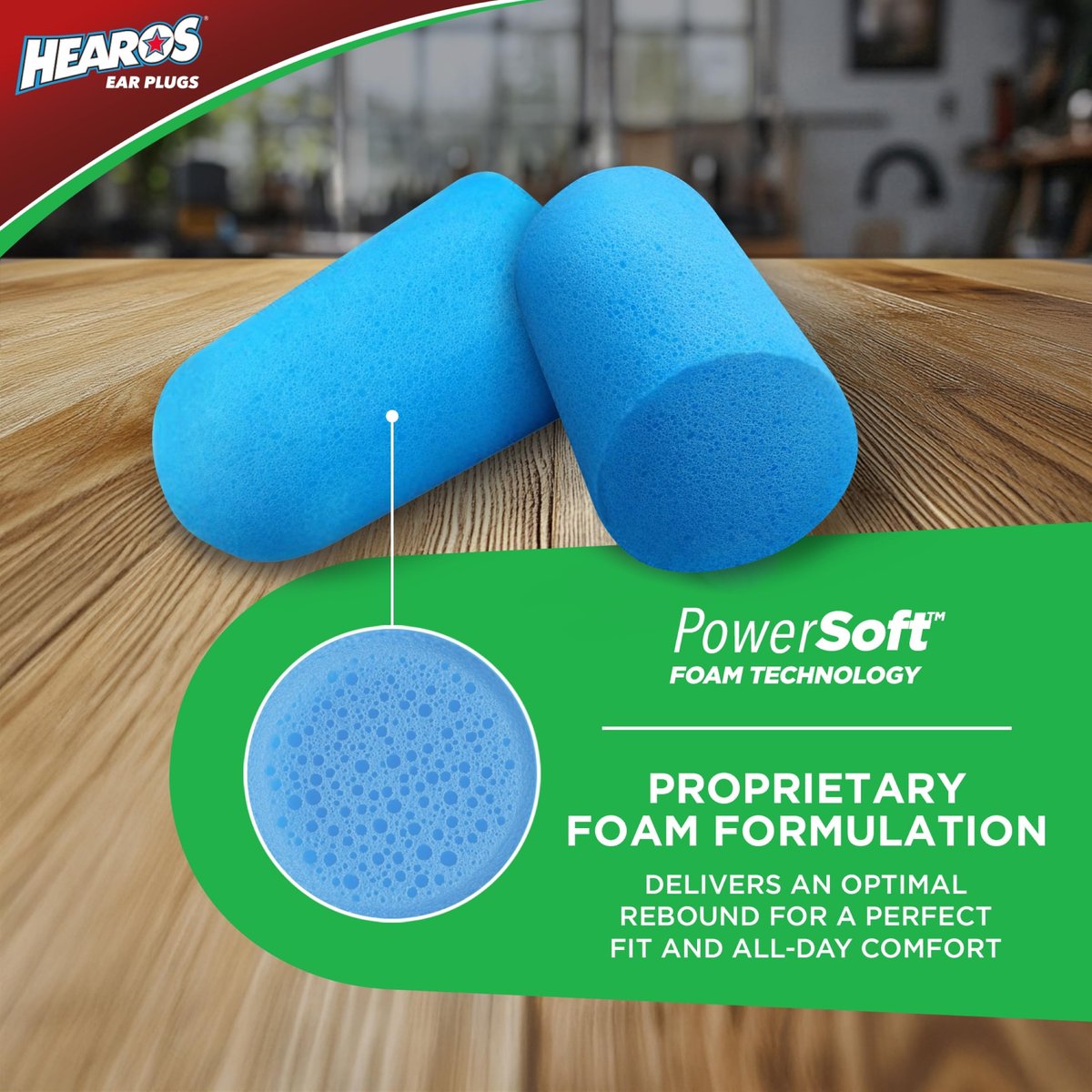 HEAROS Xtreme Protection Series Ohrstöpsel, Blau, 56 Paar