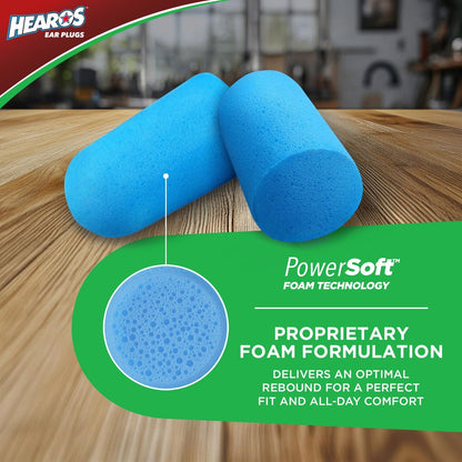 HEAROS Xtreme Protection Series Ohrstöpsel, Blau, 56 Paar