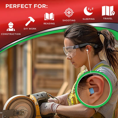 HEAROS Xtreme Protection Series Ohrstöpsel, Blau, 56 Paar