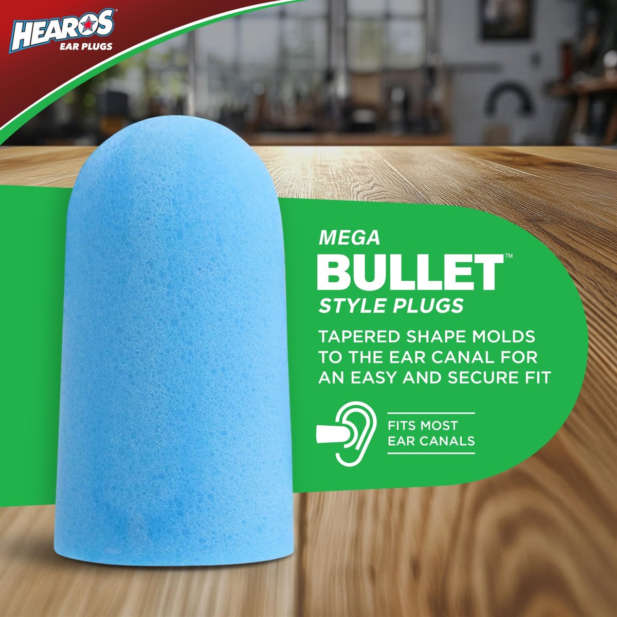 HEAROS Xtreme Protection Series Ohrstöpsel, Blau, 56 Paar