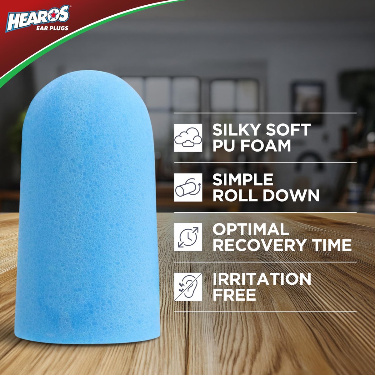HEAROS Xtreme Protection Series Ohrstöpsel, Blau, 56 Paar