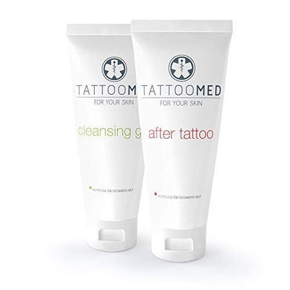 TattooMed Complete Care Bundle - Tattoocreme & Tattoopflege Sparpaket für langanhaltende Farben und schnelle Heilung
