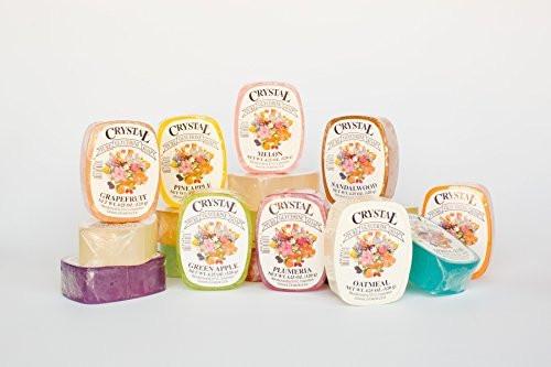 Crystal Glycerin Seifen 24 Düfte (24 Stück) – Handgefertigte, hautfreundliche Seifen