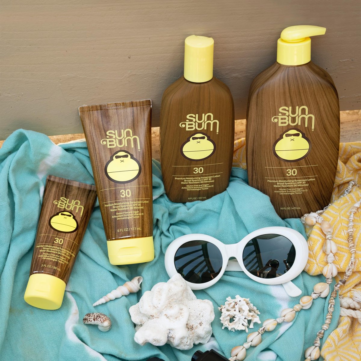 Sun Bum Original Feuchtigkeitsspendende Sonnencreme Lotion, Breites Spektrum SPF 30, 177 ml