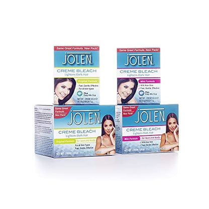 Jolen Creme Bleach Original Formula 125ml – Sanfte Gesichts- und Körperhaarbleiche