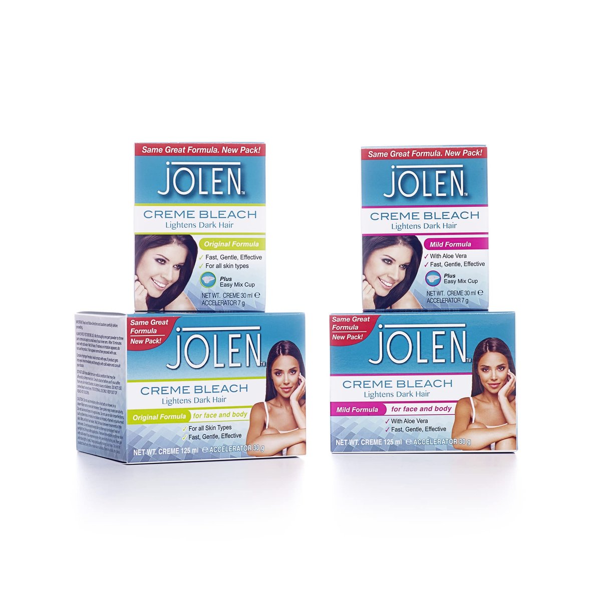 Jolen Creme Bleach Original Formula 125ml – Sanfte Gesichts- und Körperhaarbleiche