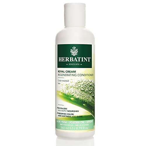 Herbatint Royal Conditioner mit Aloe Vera & Jojobaöl – Tiefenfeuchtigkeit für coloriertes Haar – Stellt Geschmeidigkeit, Glanz & Stärke wieder her – Paraben- & sulfatfrei – 200 ml