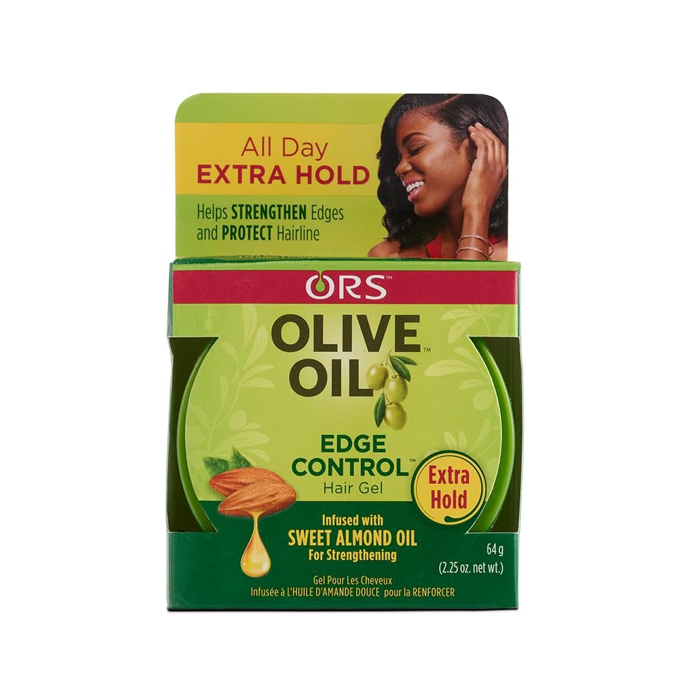 ORS Olive Oil Style & Sculpt Edge Control Hair Gel – Extra starker Halt für perfekte Kanten (62 g)