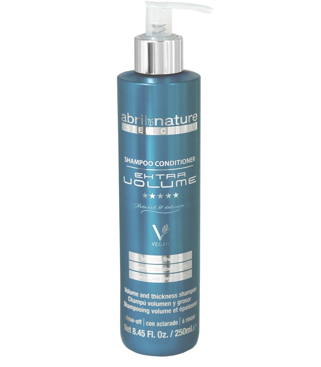 abril et nature Professionelles Haarshampoo Age Reset – Volumeneffekt für feines Haar – Verdickt die Haarfaser – Regeneriert und verjüngt – Gesundes und kräftiges Aussehen – 250 ml