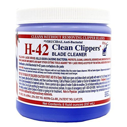 H-42 Clean Clippers Klingenreiniger – Viruzid, antibakteriell, 237 ml