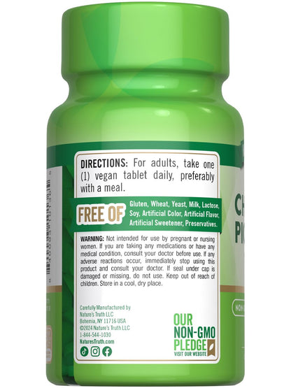 Nature's Truth Ultra Chrompicolinat 1000mcg | 90 Tabletten | Vegan, Nicht-GMO & Glutenfrei