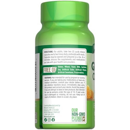 Nature's Truth Super Ginseng Complex mit Gelée Royale | 60 Kapseln | Non-GMO & Glutenfrei