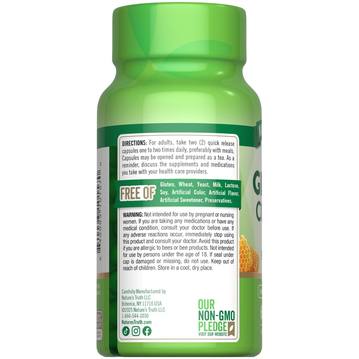 Nature's Truth Super Ginseng Complex mit Gelée Royale | 60 Kapseln | Non-GMO & Glutenfrei