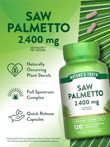 Nature's Truth Sägepalmen-Extrakt | 120 Kapseln | Non-GMO & Glutenfrei