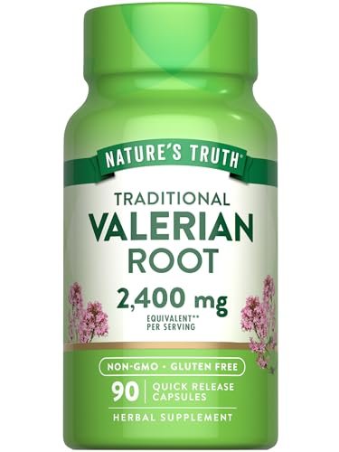 Baldrianwurzel Kapseln | 2400mg | 90 Stück | Non-GMO & Glutenfrei | Nature's Truth