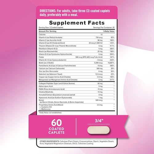 Nature's Truth Haar, Haut und Nägel | 60 Kapseln | Plus 5.000 µg Biotin | Nicht-GMO & Glutenfrei