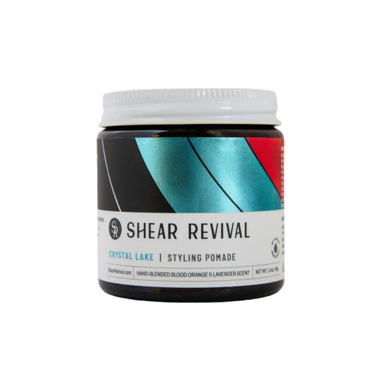 Shear Revival Crystal Lake Styling Cream Pomade – Medium Halt, Natürlicher Finish für alle Haartypen, 99% natürliche Inhaltsstoffe, Duft nach Blutorange & Lavendel, Reisefreundlich 100 ml