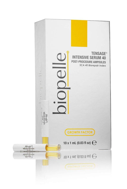 Biopelle Tensage Growth Factor Intensive Serum 40 – Post-Procedure oder Intensiv-Boost-Ampullen mit SCA 40 Biorepair Index, 10 Stück