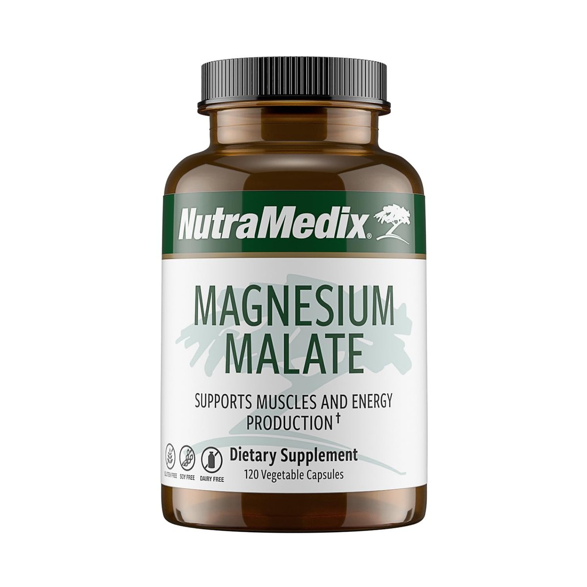 NutraMedix Magnesium Malat Energiepräparat – Bioverfügbares Magnesium für Schlaf, Immunsystem & Gelenkgesundheit – Vegan, Non-GMO & Glutenfrei (120 Kapseln)