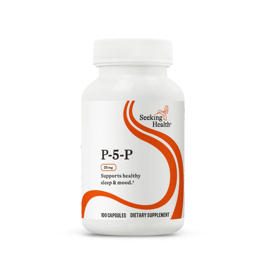 Seeking Health P-5-P (Pyridoxal-5-Phosphat) – Immununterstützung & Homocystein-Stoffwechsel – Bioverfügbares Vitamin B6, 25 mg, 100 Kapseln
