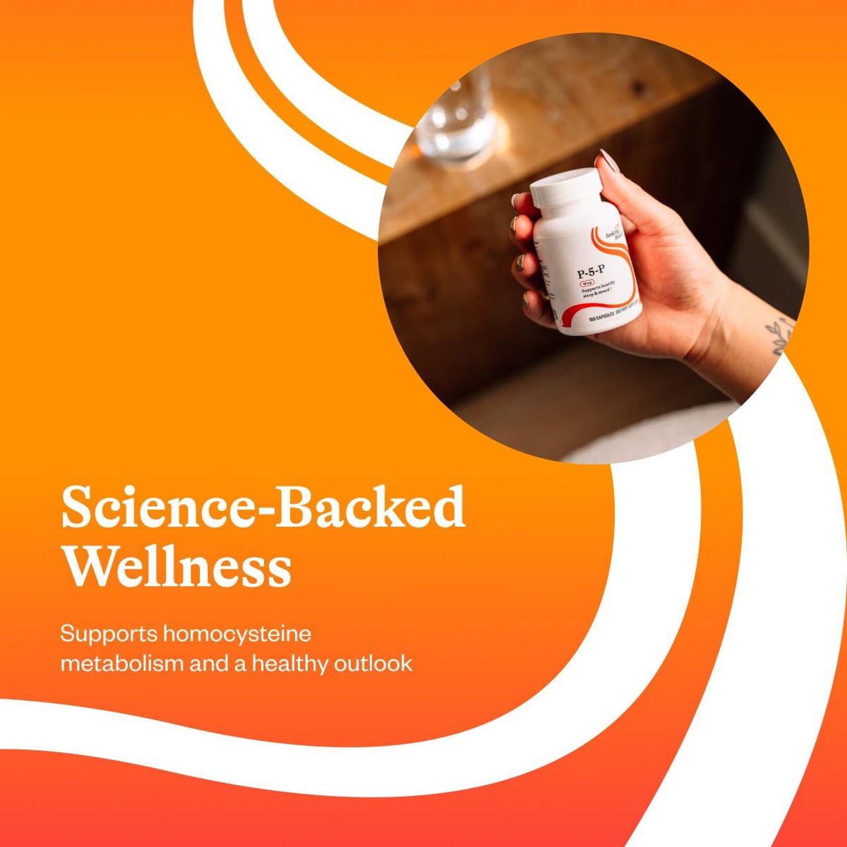 Seeking Health P-5-P (Pyridoxal-5-Phosphat) – Immununterstützung & Homocystein-Stoffwechsel – Bioverfügbares Vitamin B6, 25 mg, 100 Kapseln