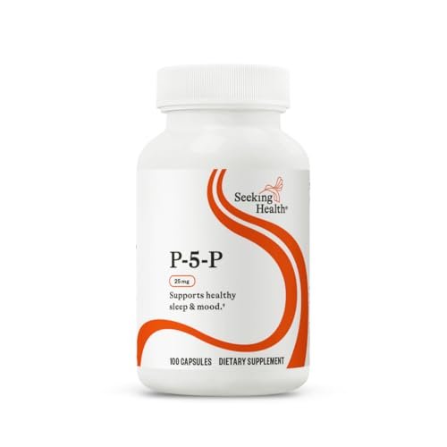 Seeking Health P-5-P (Pyridoxal-5-Phosphat) – Immununterstützung & Homocystein-Stoffwechsel – Bioverfügbares Vitamin B6, 25 mg, 100 Kapseln