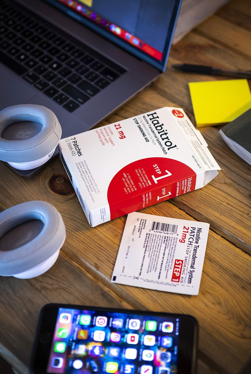 Habitrol Nikotinpflaster 21 mg | Raucherentwöhnung | Schritt 1 | 7 Pflaster (1-Wochen-Kit)