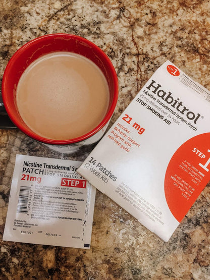 Habitrol Nikotinpflaster 21 mg | Raucherentwöhnung | Schritt 1 | 7 Pflaster (1-Wochen-Kit)