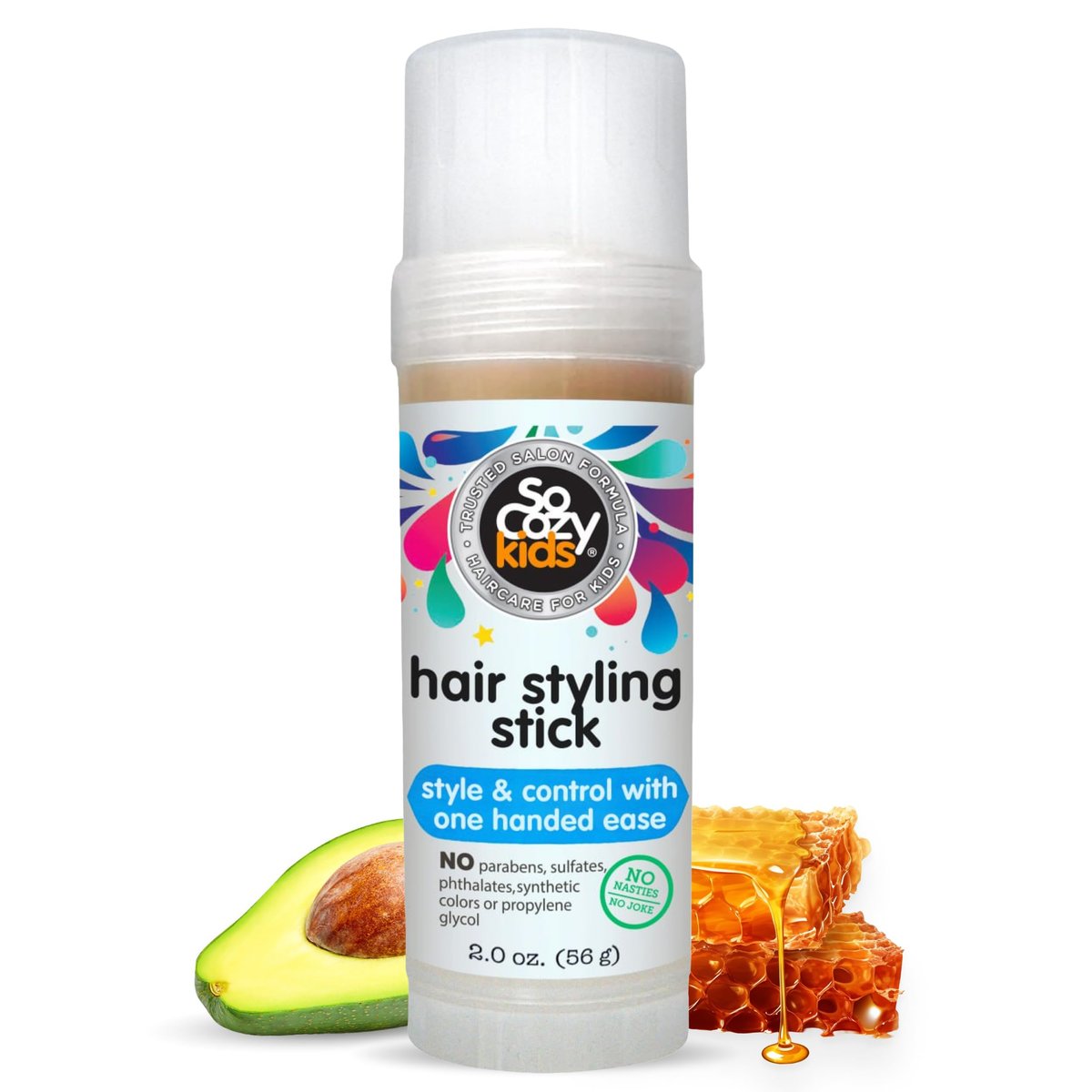 So Cozy Kinder Haarwachs-Stick – 2 oz – Einfaches & schnelles Styling für fliegende Haare