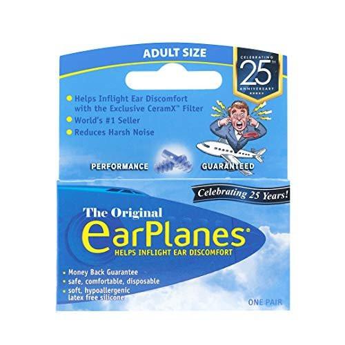 Original Adult EarPlanes von Cirrus Healthcare – Gehörschutz für Flugreisen (1 Paar)