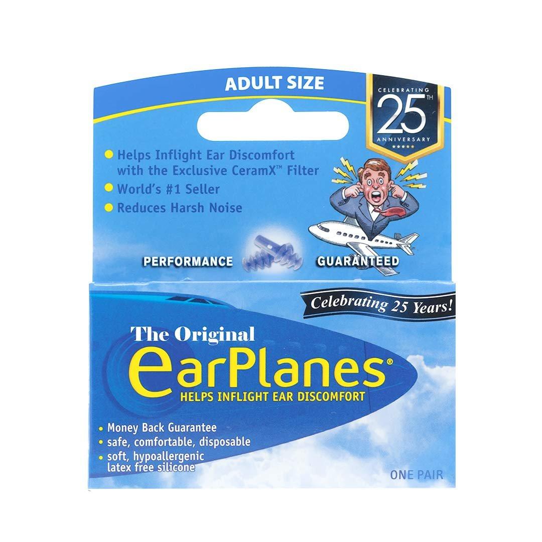Original Adult EarPlanes von Cirrus Healthcare – Gehörschutz für Flugreisen (1 Paar)