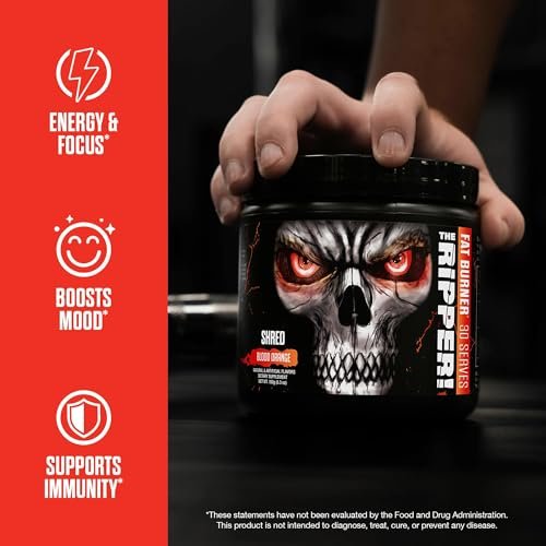JNX SPORTS The Ripper! Fatburner Pre Workout für Männer & Frauen – Thermogenes Fettverbrennungspulver & Appetitzügler, steigert Energie & Ausdauer – Ananas Shred, 30 Portionen