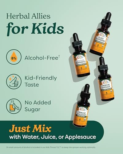 Herb Pharm Bio-Kinder Bio-Alkoholfreier Holunderbeeren-Glycerit-Extrakt, 29,6 ml