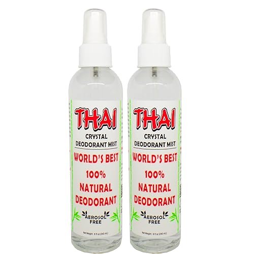 Thai Deodorant Stone Crystal Mist Natürliches Deodorant Spray 8 oz. Bundle, 2er-Pack